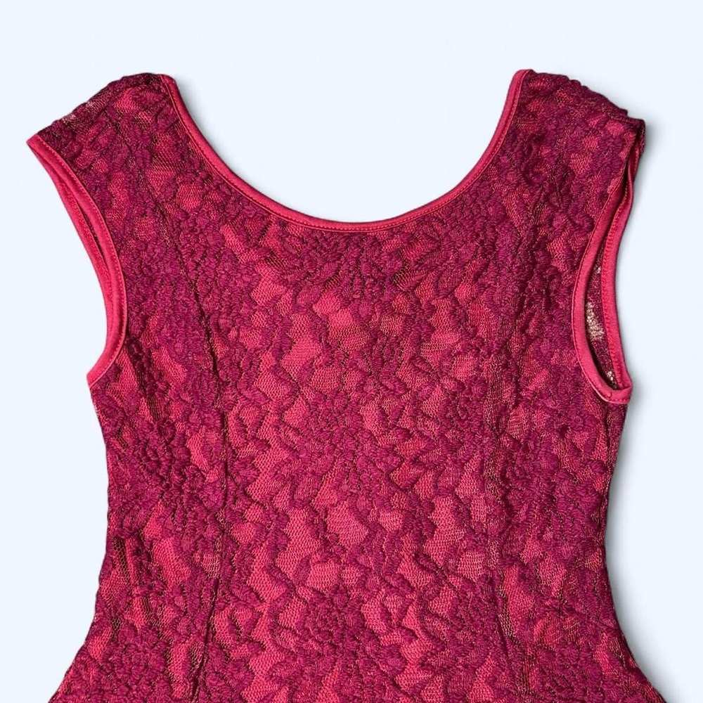 Red Lace Bow Tank Top by Julie’s Closet! - Picture 5 of 6